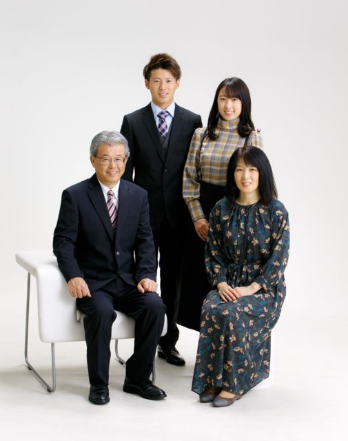 成人式「ご家族で」