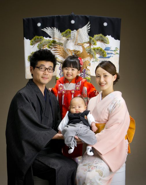 お宮参り「ご家族で」